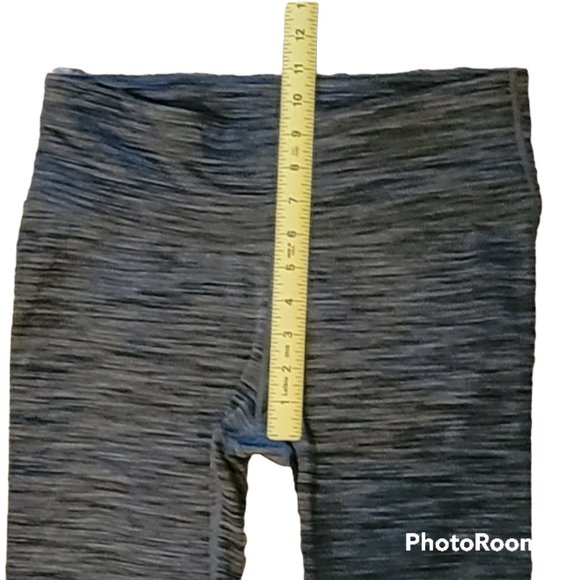 prAna Caraway Green & Blue Space Dye Sculpting Full Length Leggings Size M - Picture 7 of 12